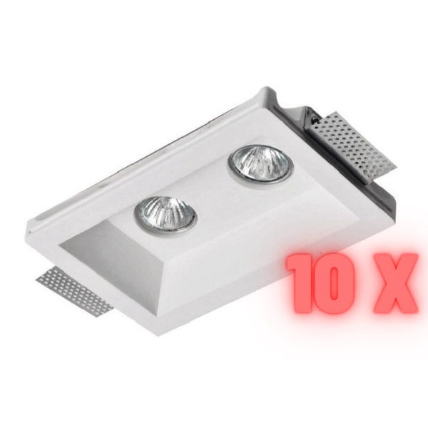 100x Attacco GU10 in Ceramica per Faretto LED 250V 4A T300 - Asia Led in  vendita online