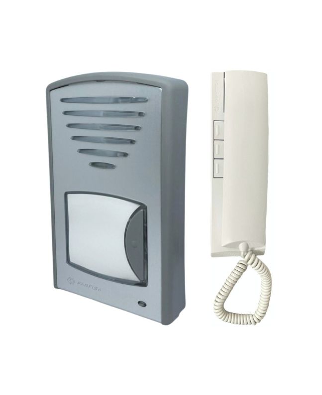 Kit Citofono 2 Fili 1CKDS con Pulsantiera e Alimentatore - Farfisa