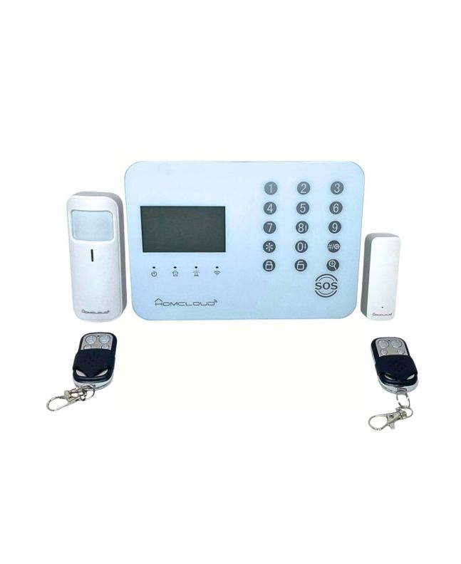 Kit Antifurto Smart Wi-Fi 2.4Ghz + GSM 10P con Sirena 90dB - HomCloud