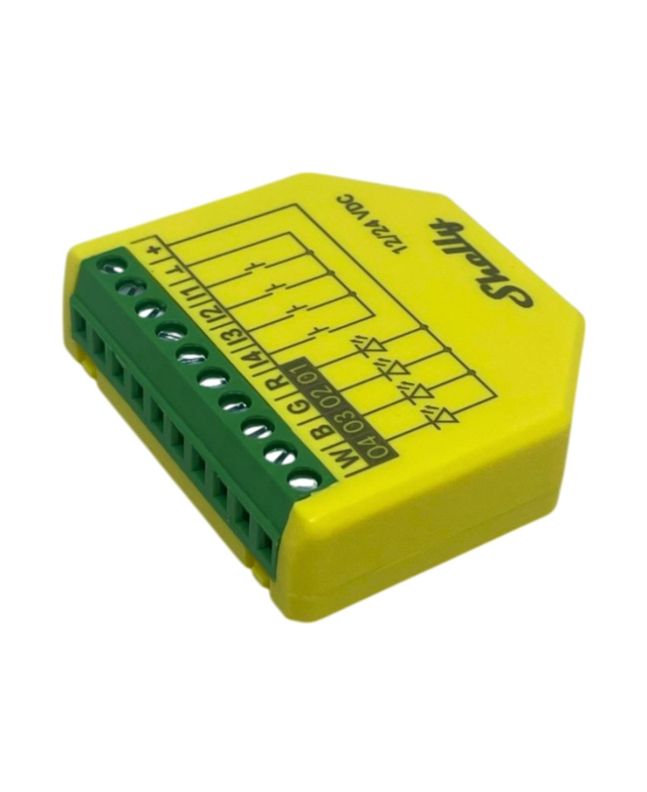 Controller LED RGBW Per Strisce LED 12-24VDC Wi-Fi/Bluetooth - Shelly
