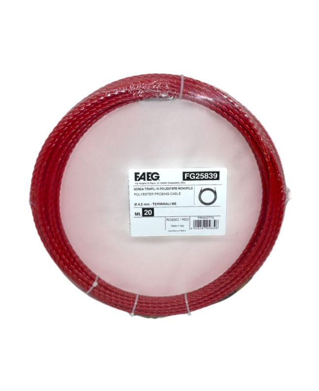 Sonda Tirafili in Poliestere Spiralata 20m Ø4.2mm FG25839 - FAEG