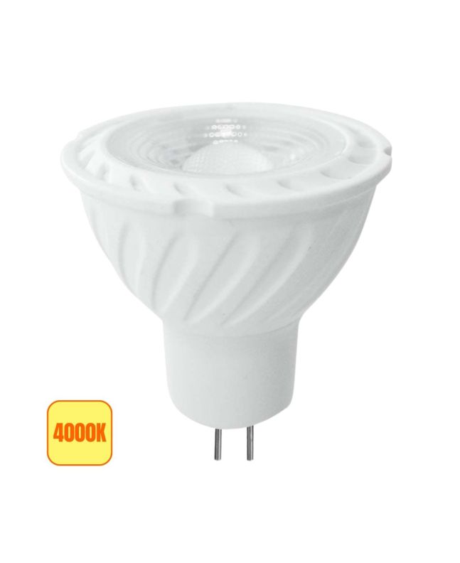 Faretto LED GU5.3 MR16 6W 12V 4000K 110° Bianco Chip Samsung - V-Tac