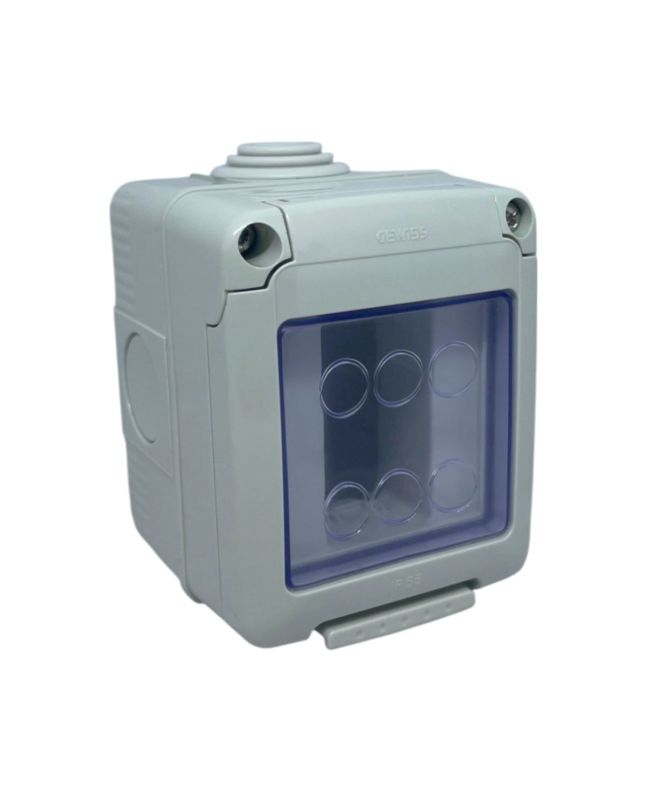 Contenitore Stagno 1 Modulo IP55 con Portella GW27041 - Gewiss