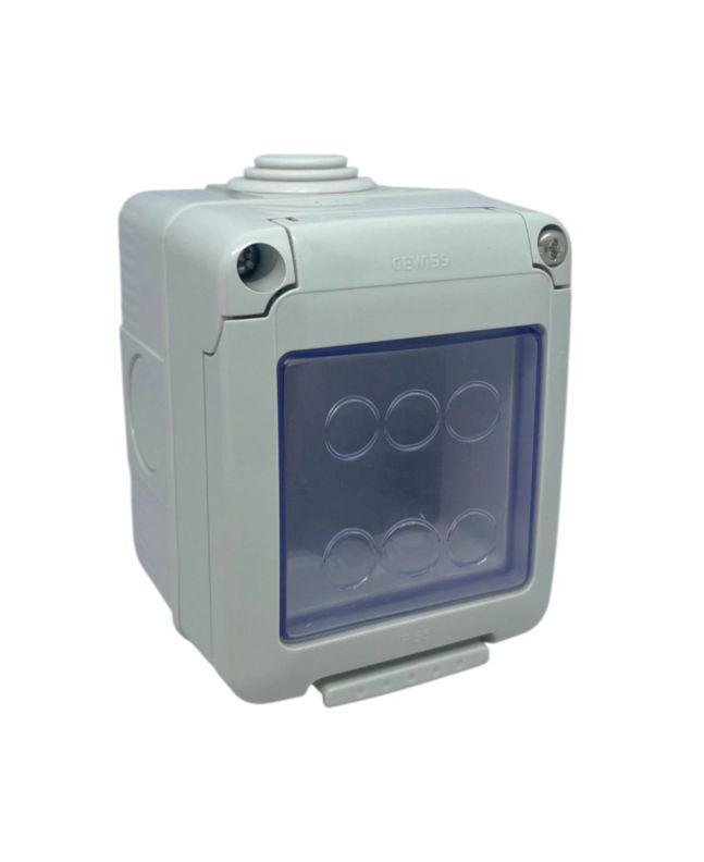 Contenitore Stagno 2 Moduli IP55 con Portella GW27042 - Gewiss