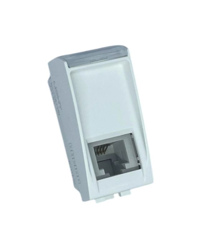 Connettore Telefonico RJ11-RJ12 K10 1 Modulo Bianco bTicino N4258/11N