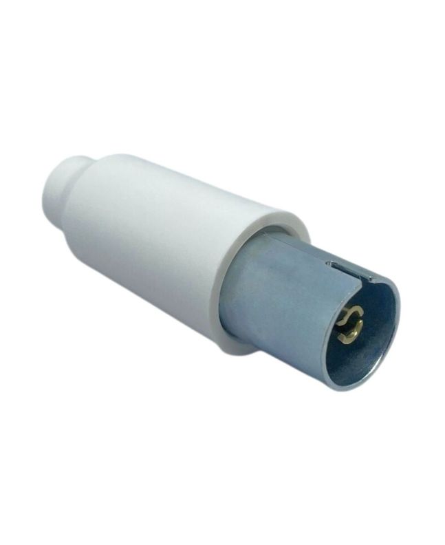 Presa TV Coassiale 9,5mm Cappuccio Corto 75 Ohm Bianca FG22012 - FAEG