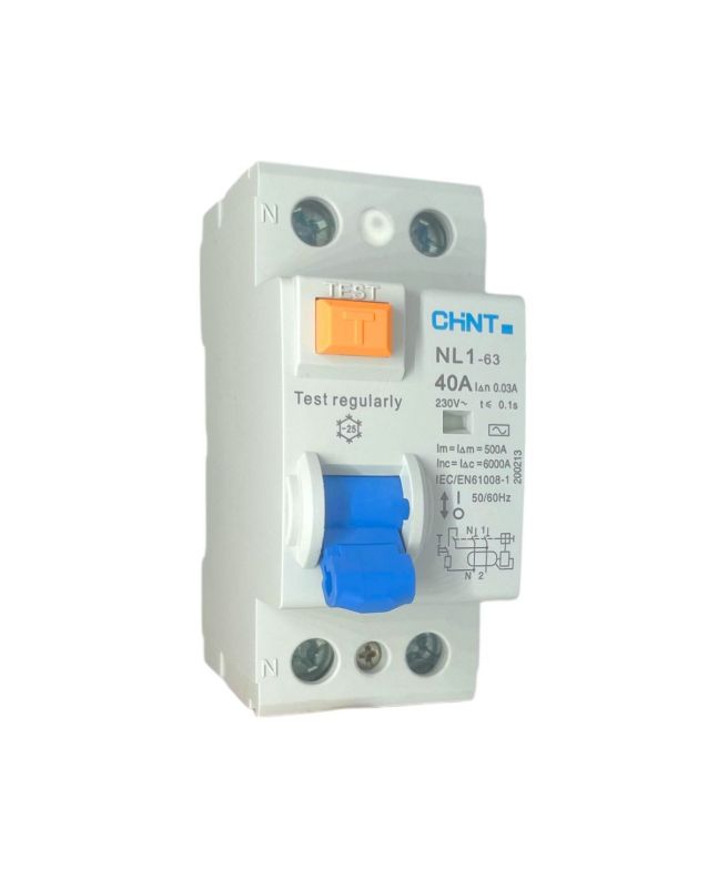 Differenziale Puro 2 Moduli 40A 30mA 6kA Tipo AC - Chint