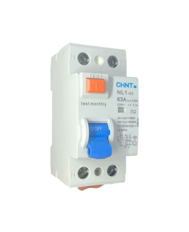 Differenziale Puro 2 Moduli 63A 30mA 6kA Tipo AC - Chint