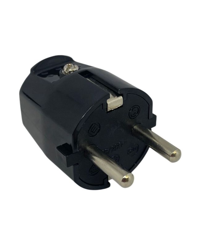 Spina Schuko 16A+T Nera 250V IP20 da Assemblare FG28607 - FAEG
