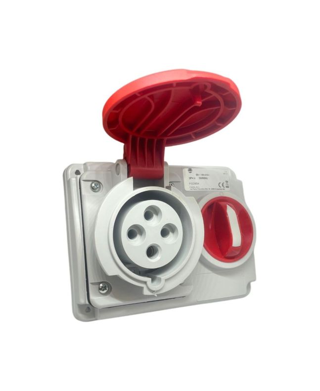 Presa Interbloccata 16A 3P+T 6h IP44/54 Senza Fondo - FAEG