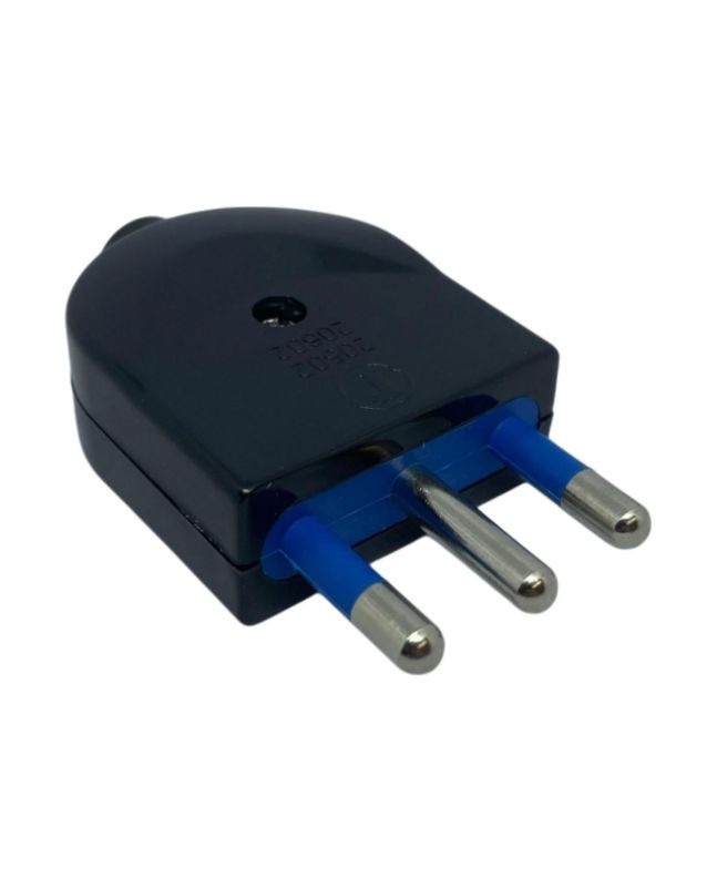 Spina Volante 2P+T 16A Nera - FAEG