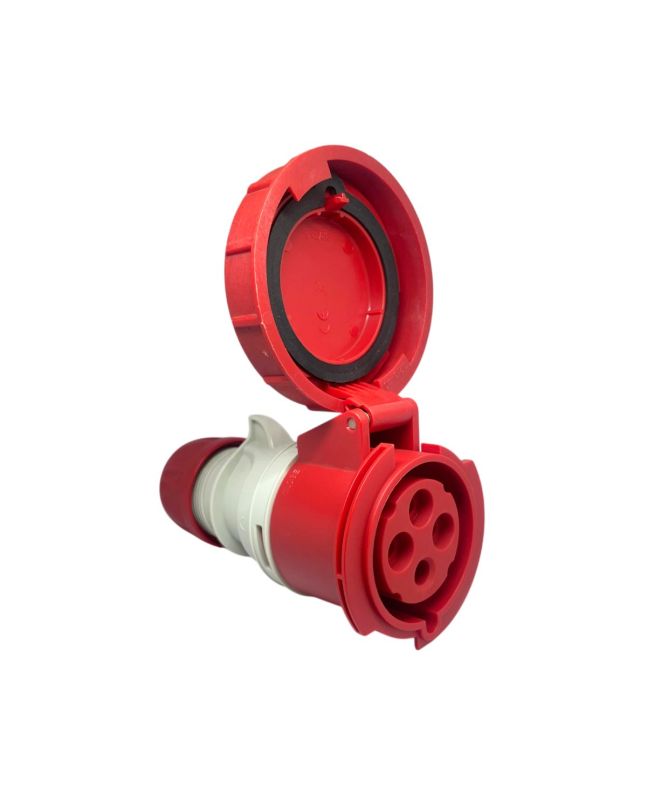 Presa Mobile Dritta 32A 3P+T 380/415V IP67 - Elettrocanali