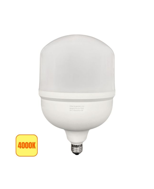 Lampadina LED E27/E40 T160 60W Luce Naturale 4000K 6600lm 160° - V-TAC