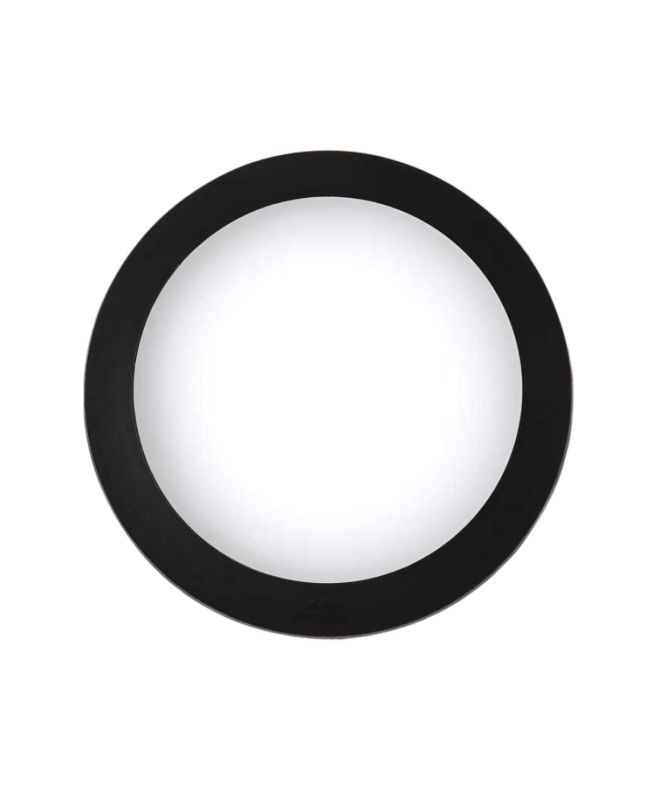 Plafoniera LED Umberta 2xE27 IP66 Nera Opale ⌀350mm - Fumagalli