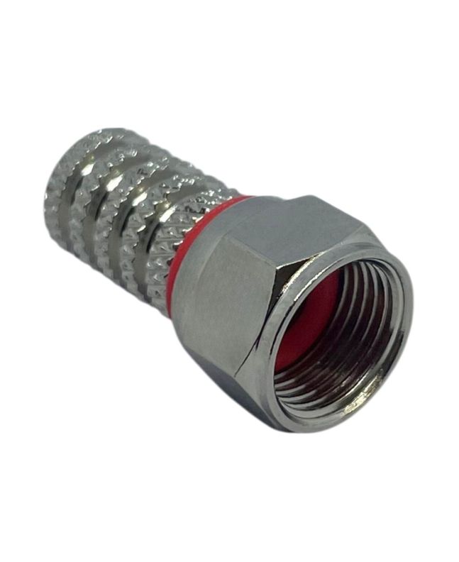 Connettore F Maschio in Ottone Nickelato Ø5 mm per RG58 - Corel