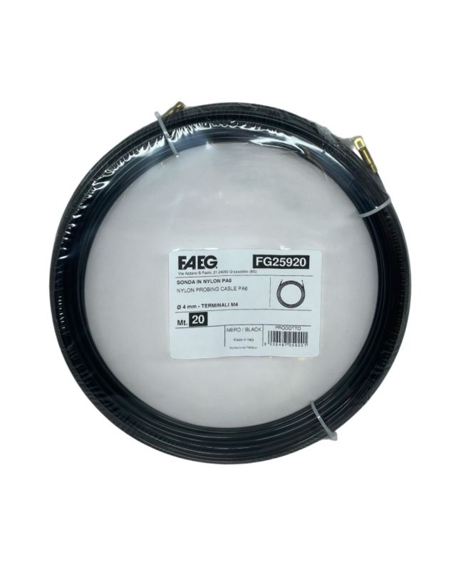 Sonda Passacavi in Nylon PA6 20m Ø4mm Terminali M4 FG25920 - FAEG