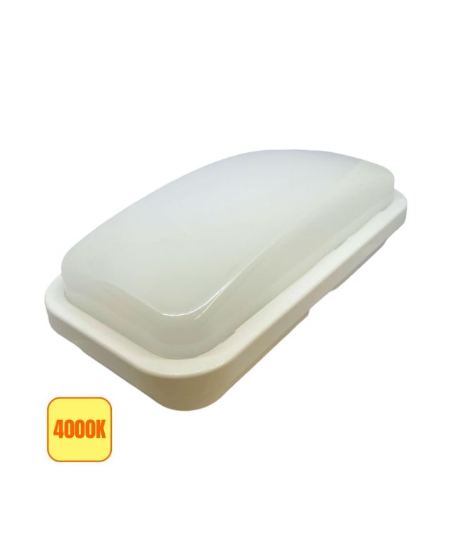 Applique LED Esterno 19W 2400lm 4000K IP65 360° Bianca - Imperia