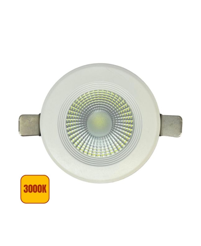 Faretto LED COB Tondo Incasso 3W con Trasformatore - 3000K
