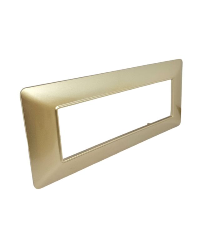 Placca 6 Posti Champagne TOT-M8007-7 Compatibile Matix - Tot Electric