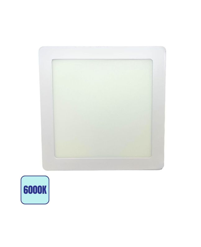 Plafoniera LED 14W Quadrata - Risparmio Energetico, 6000K, 1400 LM