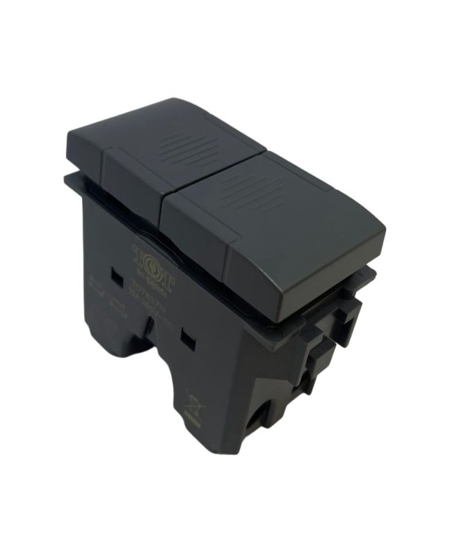 Pulsante Doppio Interbloccato 10A TOT-827-N per Living International
