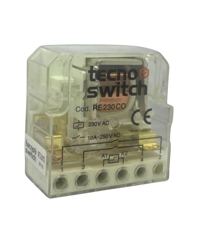 Relè ad Impulsi 2 Scambi 230V 4 Sequenze 10A IP20 - Tecnoswitch