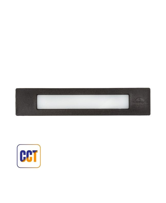 Segnapasso LED R7s 10,5W Nina 270 CCT IP55 Nero Dimmerabile Fumagalli