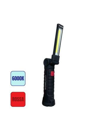 Lampada da Lavoro Ricaricabile 3W IP65 Magnetica a 5 Modalità - Mulin