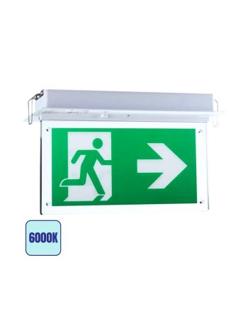Lampada Emergenza LED  2W 140lm Incasso 6000K con Chip Samsung - V-TAC