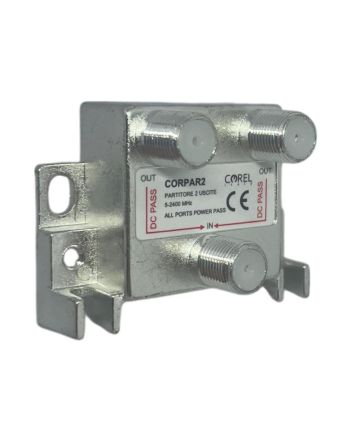 Partitore Connettore F 2 Uscite 5‑2400 MHz Classe A - Corel