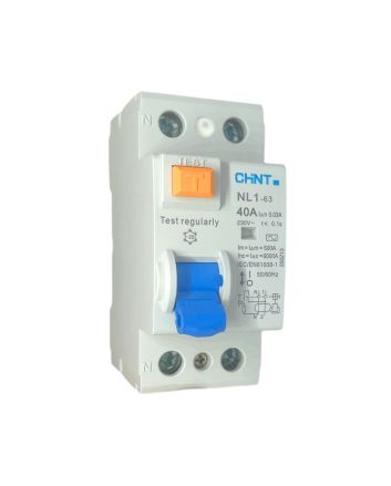 Differenziale Puro 2 Moduli 40A 30mA 6kA Tipo AC - Chint