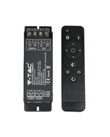 Controller RF 2.4GHz Strip LED 12-24V 25A con Telecomando - V-TAC