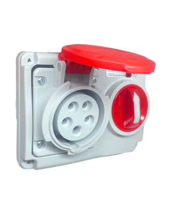 Presa Interbloccata 16A 3P+N+T IP44/54 6h Senza Fondo - FAEG