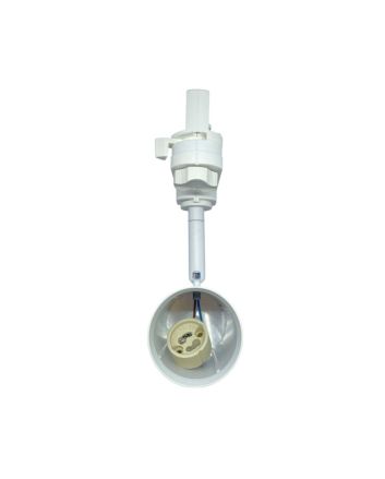 Portafaretto LED GU10 Ø50mm Bianco per Binario Trifase