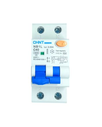 Magnetotermico Differenziale 2 Moduli 40A 30mA 4.5kA Curva C - Chint