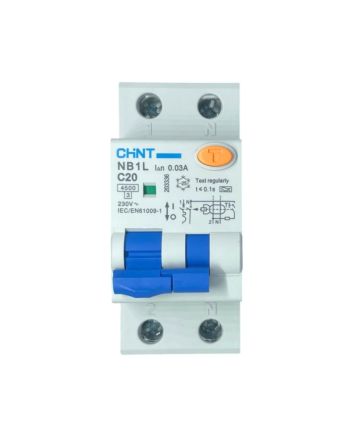Magnetotermico Differenziale 2 Moduli 20A 30mA 4.5kA Curva C - Chint