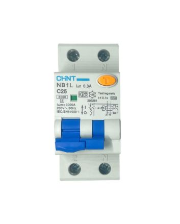 Magnetotermico Differenziale 2 Moduli 25A 300mA 6kA Tipo A - Chint