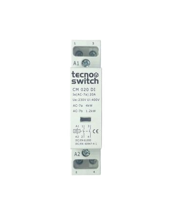 Contattore Modulare 20A 230V 2NA 1 Modulo DIN - Tecnoswitch