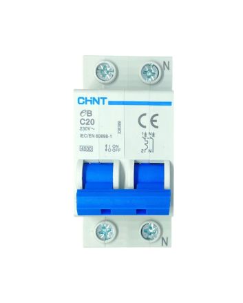 Magnetotermico 2 Moduli 2P+N 20A 4.5kA Curva C - CHINT