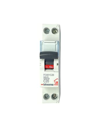 Magnetotermico 1 Modulo 1P+N 20A 4,5kA Curva C - BTicino