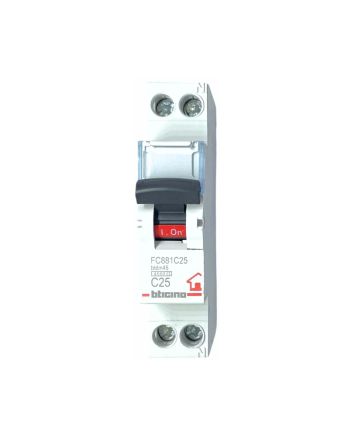 Magnetotermico 1 Modulo 1P+N 25A 4,5kA Curva C - BTicino