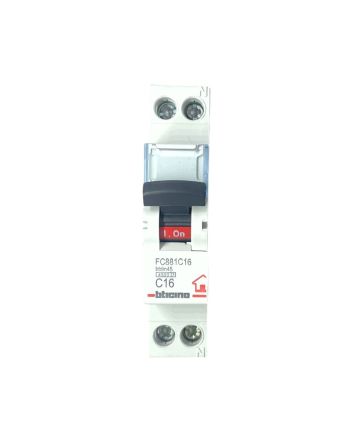 Magnetotermico 1 Modulo 1P+N 16A 4,5kA Curva C - BTicino