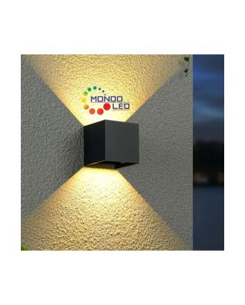 Applique LED Esterno IP65 12W 4500K Luce Up & Down - Antracite