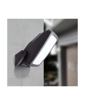 Faro Esterno Orientabile Giova/Germana E27 IP66 Nero e Staffe Incluse