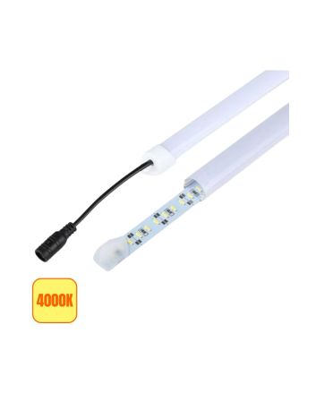 Barra LED SMD3014 90 LED 10W 60cm 12V 4000K 900 Lumen Cover Opaca