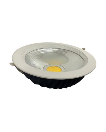 Faretto LED COB Tondo Incasso 50W con Trasformatore - 6000K