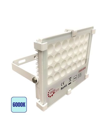 Faro LED Bianco Slim 30W IP66 Esterno - Luce Fredda 6000K