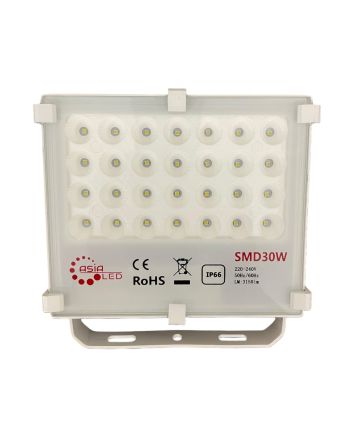 Faro LED Bianco Slim 30W IP66 Esterno - Luce Fredda 6000K