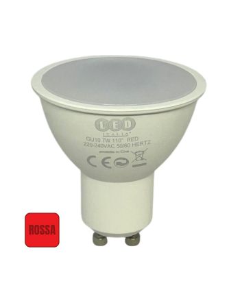 Lampadina LED GU10 7W SMD SPOT 110° 560 LM - Luce Rossa