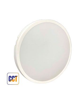 Plafoniera LED 50W Bianca "Lele" Ø380mm IP65 3CCT 5000lm - Mondo LED